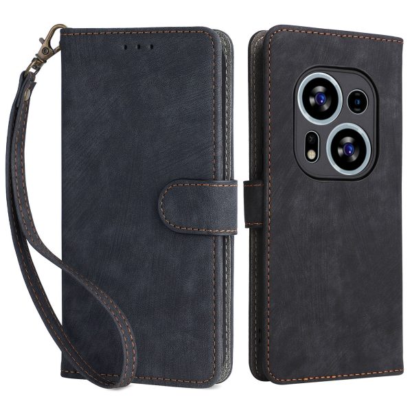 For Tecno Phantom X2 5G   X2 Pro 5G RFID Blocking Phone Case Folio Flip Leather Wallet Stand Cover with Strap Hot on Sale