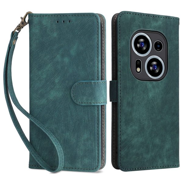 For Tecno Phantom X2 5G   X2 Pro 5G RFID Blocking Phone Case Folio Flip Leather Wallet Stand Cover with Strap Hot on Sale