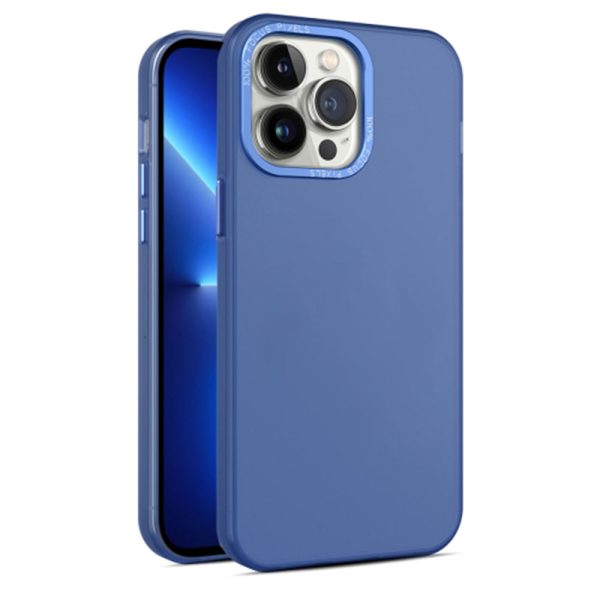 PC+TPU Translucent Matte Phone Case for iPhone 15 Pro , Aluminum Alloy Lens Frame Protection Back Cover Online Hot Sale