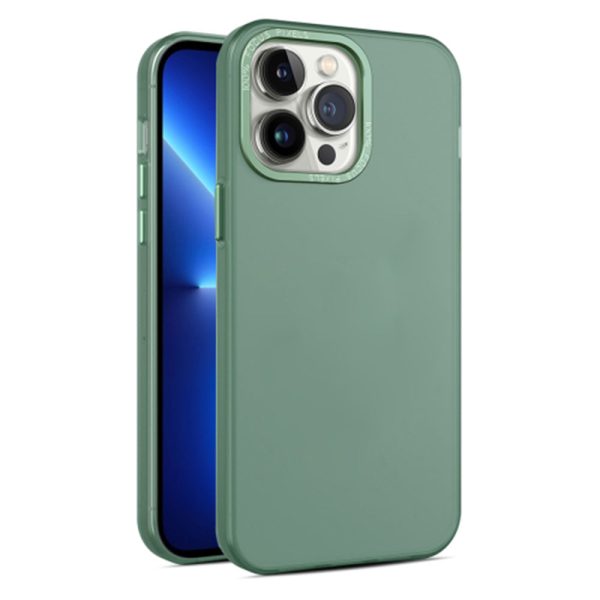 PC+TPU Translucent Matte Phone Case for iPhone 15 Pro , Aluminum Alloy Lens Frame Protection Back Cover Online Hot Sale